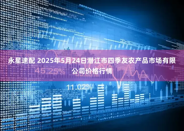 永星速配 2025年5月24日潜江市四季友农产品市场有限公司价格行情