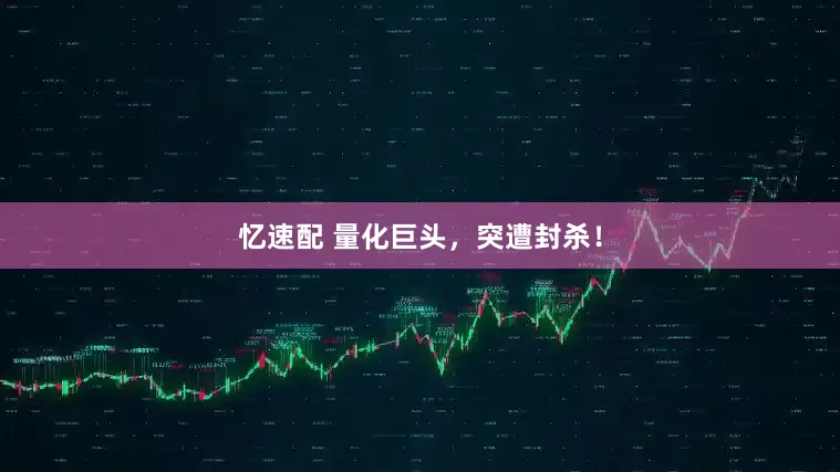 忆速配 量化巨头，突遭封杀！